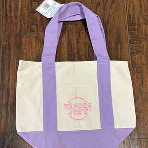 Trader Joe's Pastel Purple 2026 Mini Tote Bag